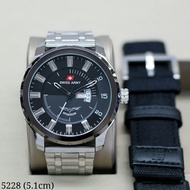 Swiss Army Infantry - Jam Tangan Casual Pria Strap Kulit - Jam Tangan Swiss Army Aviation Stainless 