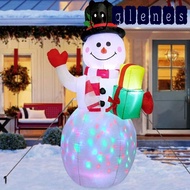GLENES Inflatable Snowman Yard Garden Blow Up with Rotating LED Lights Illuminated US Plug Lighting Doll