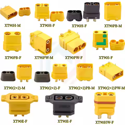 1PCS/lot XT90 Lithium Battery High-Current Aircraft Plug XT90PB-M/XT90PB-F/XT90PW-M/XT90PW-F/XT90S-F