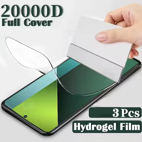 3Pcs Hydrogel Film For Xiaomi 17 15 13T 14T Redmi K90 Screen Protector for Redmi Note 13 Pro Note 14