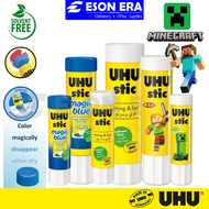 UHU Glue Stic 8.2g / 21g / 40g Blue Magic Gam Glue Stick Minecraft