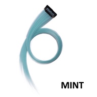 Hair Clip Wig Colour Highlight Rambut Sambung Palsu Extension Wanita Korea Panjang 55cm Jepit Lurus 