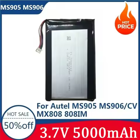 New High Quality Replaceable Battery for Autel MS905 MS906/CV MX808 808IM DS808 808TS/BT 3.7V 5000mA