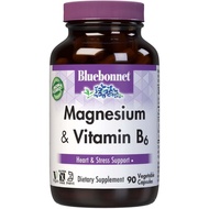 Bluebonnet Nutrition Magnesium & B6 – 400 mg Magnesium Oxide & Aspartate dengan B6 25 mg – Kompleks 