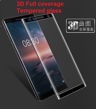 Nokia 8 Sirocco   Full coverage Tempered glass