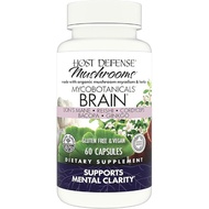 Host Defense MycoBotanicals Brain – Lion's Mane, Reishi & Cordyceps – Brain & Focus Support – Mushro
