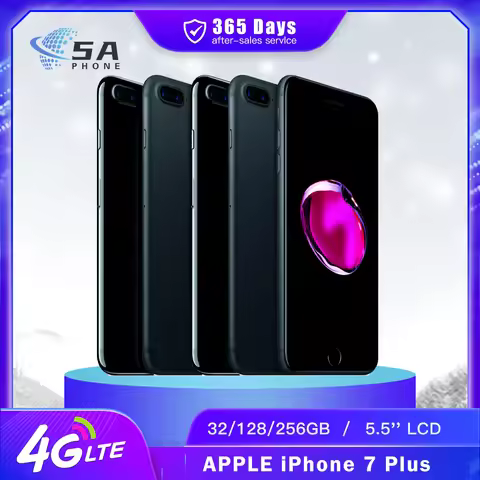 Original Apple iPhone 7 Plus phone NFC 32GB 128GB 256GB 5.5" Retina IPS LCD Fingerprint IOS A10 Quad