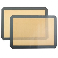 1/2PCS Silicone Baking Mat, Non-Stick Half Sheet (11-5/8" X 16-1/2") Tray Pan Liners For Toaster Ove