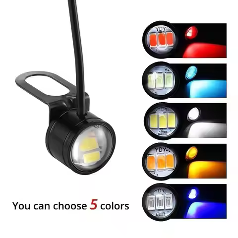 G9-2 Pcs LED Motorcycle Headlight Spotlight Driving Daytime Running Light Lamp