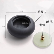 Mini Di Động Cói Kịch Bản Viết Xám Đá Inkstone Nhỏ Gọn Tiết Kiệm Không Gian Giả Ngọc Bao Ro Xám Đá N
