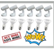 INDOOR SPOTLIGHT HOLDER C/W R63 40W BULB (6SETS)
