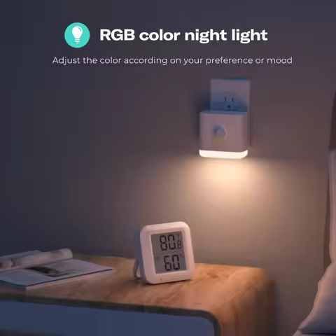 Multi Function Night Light 4 Pack Zigbee Repeater Motion Sensor Light Sensor RGB Color Night Light