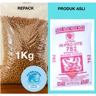 Hi Pro Vite 782 Pakan Ikan Lele / Makanan Ikan Lele 1kg Repack