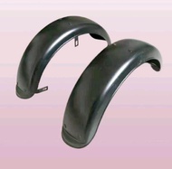 บังโคลนเหล็กล้อหลังรถ3ล้อไฟฟ้าขนาดล้อ 8 นิ้วยาง 300-8พร้อมโครงเหล็กยึดบังโคลน