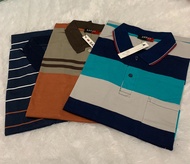 Kaos Krah Salur Paket Hemat 3pcs 100 Ribuan | Polo Shirt Motif Garis Afada Terbaru 2022 | Kaus Kerah