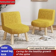 Mini Leg Stool Soft Cushion Wooden Small Bench Chair Ottoman Footstool Kerusi Kecil 30x30x26cm