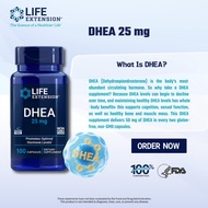 Life Extension DHEA 25MG Brain & Memory Support 100 Caps