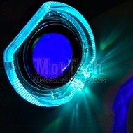 Projector Projie LED Ala Bi-LED BiLED AES Shroud BMW 2.5inch + Demon Devil Eyes Yamaha Nmax Aerox PC