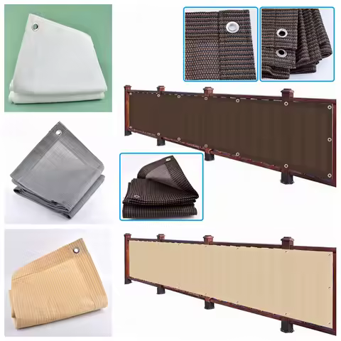 Width 0.9m To 3~10m HDPE Anti-UV Sunshade Net Balcony Safety Fence Sun Shading Net Courtyard Succule