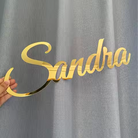 Personalized Acrylic Name Sign Custom Nursery Decor Wedding Decor Laser Cut Name Acrylic Party Sign 