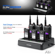 Baofeng 9R Series Six Way Multi Unit Charger Station BL-9LX6