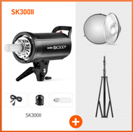 Others - 專業影視閃光燈-SK300II+2.8米燈架+42cm內銀雷達罩