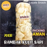Rambak Kulit Sapi Asli 100GR Matang Khas Solo Murah Renyah / Krupuk Kulit Sapi 1 Bal Mateng Krecek R