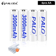 PALO Rechargeable AA  Battery 1.2V 3000mAh For flashlights toy car