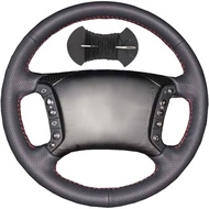 Car Steering Wheel Cover Microfiber Leather Stitch Wheel Wrap Fit for BMW 3 5 Series E36 E46 318i 32