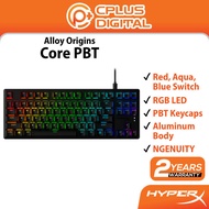 HyperX Alloy Origins Core PBT Mechanical Gaming Keyboard Wired 87 Keys Tenkeyless RGB LED Aluminum L