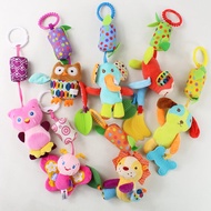 30-35cm Newborn Baby Plush Stroller Toys Baby Rattles Mobiles Cartoon Animal Hanging Bell Educational Baby Toys 0-12 Months Speelgoed