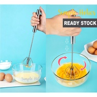Semi-Auto Hand Whisk Mixer Egg Beater / Egg Cream Sauce Beater / Hand Press Beater Mixer