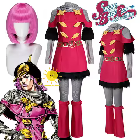 Anime Hot Pants Cosplay Steel Ball Run Cosplay Costumes Tops Pants Dress Hat Hot Pants Suits Hallowe