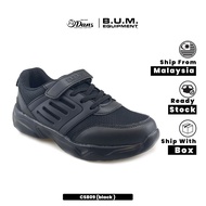 Dan's X BUM Equipment Kasut Sekolah Kanak-Kanak Unisex - Hitam CS809 Back To School Shoes
