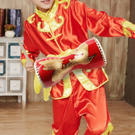 （BJYX) 1Set Adult Cowhide Waist Drum Traditional Chinese Dance Drum Durable Portable Hand Percussion