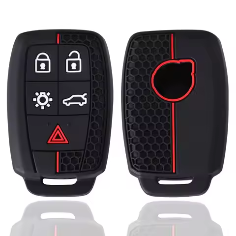 5 Buttons Silicone Key Case Fob For Volvo XC90 C70 S60 D5 V50 S40 C30 Keyless Remote Key Cover Shell