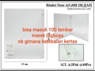 Yuhh map binder loseleaf wengu tanpa isi b5/a5 kode 20H/26H SL trans tipis