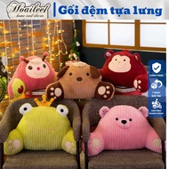 Office chair backrest cushion, car seat backrest, cute and funny animal shaped chair cushion size 30