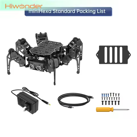 Hiwonder MiniHexa 18DOF ESP32 Hexapod Robot AI Vision Voice Interaction Offline Recognition STEM Kit