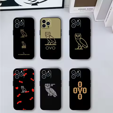 Drake O-OvO OWL Singer Phone Case for iPhone 12 11 13 14 15 16 Max Pro Plus Black Soft Silicone Cove