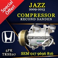 HONDA JAZZ 2009-2013 YEAR TRSE07 5PK RECOND SANDEN COMPRESSOR/ KOMPRESOR  (CAR AIRCOND SYSTEM)