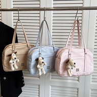 เเถมฟรีพวงห้อยตุ๊กตาน่ารักๆ กระเป๋าสะพายข้างผู้หญิง รุ่น Valley CON มี 2 สาย 5สีผ้ากันน้ำ ใช้งานเอนก