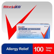 RiteMED Cetirizine 100 Tablets (Allergy Relief)