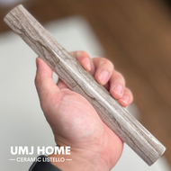 Lis Keramik Kuku Macan Keramik 20 cm Motif Urat Kayu Polos Import