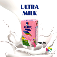 Ultra Milk MINI Susu UHT Cokelat / Strawberry / Full Cream 125 ML