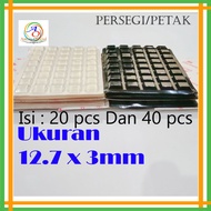 MATA Rubber Fish Eye Damper Square Glass Coaster Dumper Door Damper 12.7x3mm