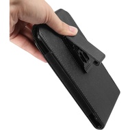 PU Leather Swivel Belt Clip Holster Phone Case Compatible for iPhone 16 Pro Max / Galaxy S24 Ultra A