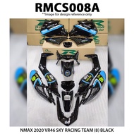 Rapido Coverset cover set (sticker Tanam) NMAX 2018 V1 & 2020 V2 VR46 Sky Racing Team (7) Color [ Bl