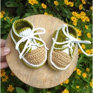 Sepatu Bayi Cowok Rajut Heandmade Lucu Bisa Custom