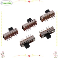 MOLIHA 5pcs Toggle Switch, SS-24E01 10P 2P4T Micro Slide Switch, Mini 5mm Toggle Vertical 4 Position